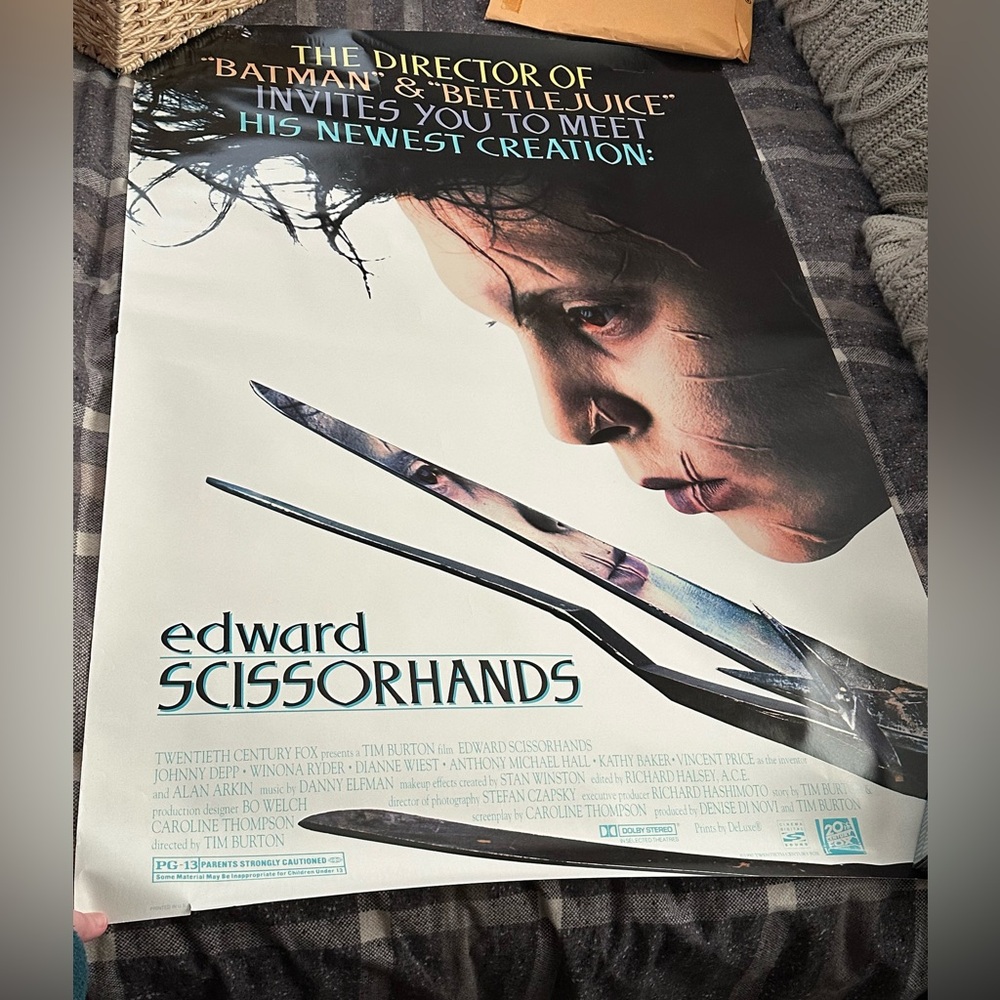 ✂️❄️ Edward Scissorhands Movie Poster